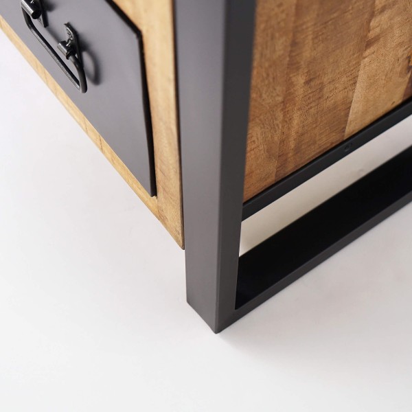 Regal aus Holz und Metall 90 cm – Kansas