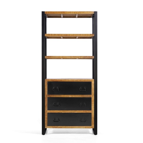 Regal aus Holz und Metall 90 cm – Kansas
