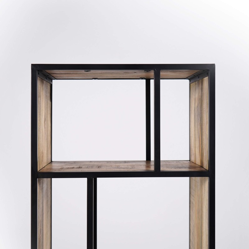 Industrielles Regal aus Massivholz 60 x 185 cm – Walter