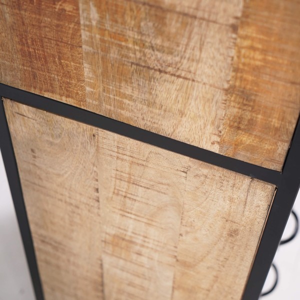 Industrielles Regal aus Massivholz 60 x 185 cm – Walter