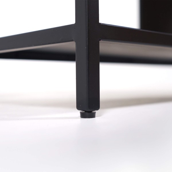 Regal aus schwarzem Metall 90 x 180 cm – New York