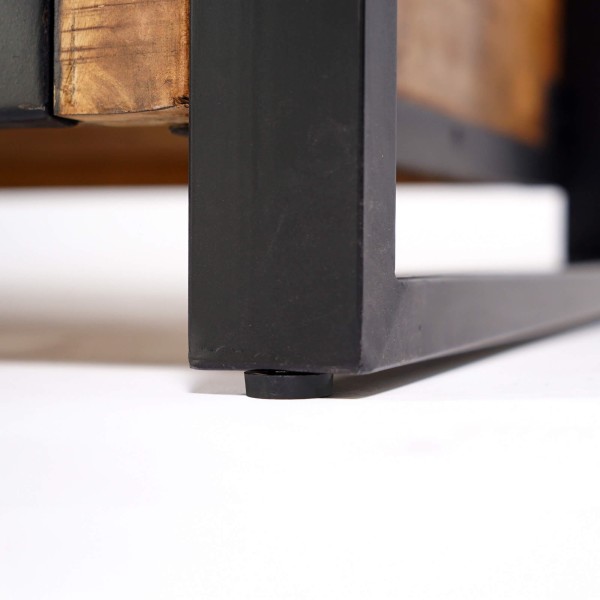 TV-Möbel 160 cm aus Massivholz und Metall - Kansas