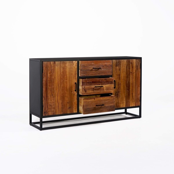 Sideboard 160 cm aus recyceltem Holz – Recycled