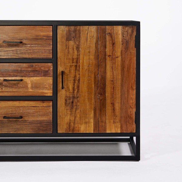 Sideboard 160 cm aus recyceltem Holz – Recycled