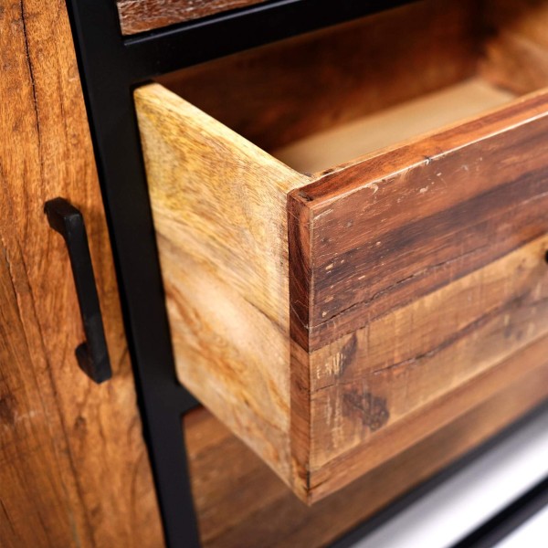 Sideboard 160 cm aus recyceltem Holz – Recycled