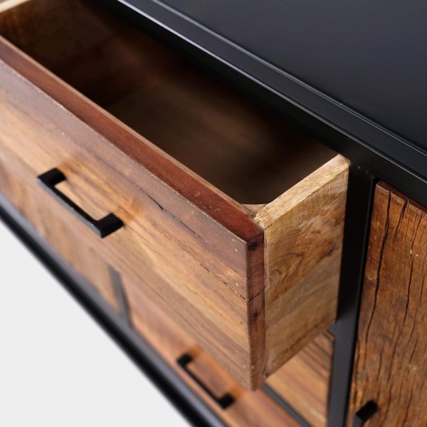 Sideboard 200 cm aus recyceltem Holz – Recycled