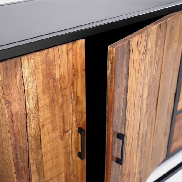 Sideboard 200 cm aus recyceltem Holz – Recycled