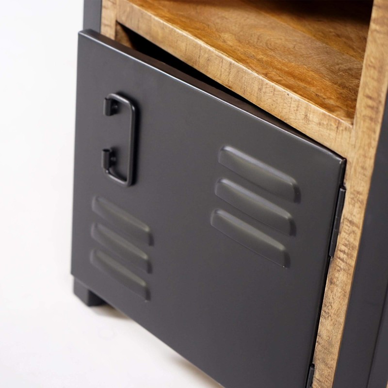 Nachttisch aus Holz und Metall - Kansas