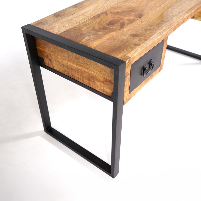 Schreibtisch aus Holz und Metall – Kansas