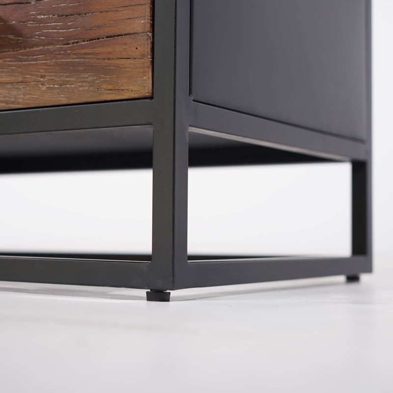 Kleines industrielles TV-Möbel aus recyceltem Holz - Recycled