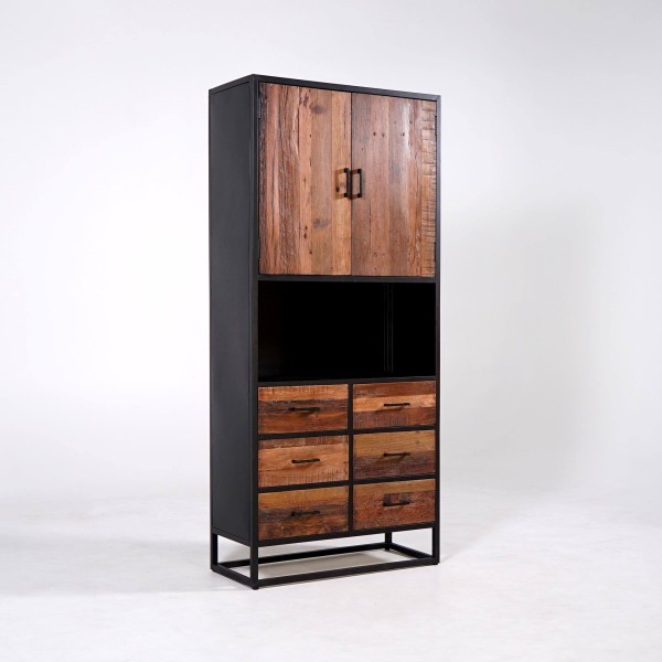 Industrieschrank aus recyceltem Holz - Recycled