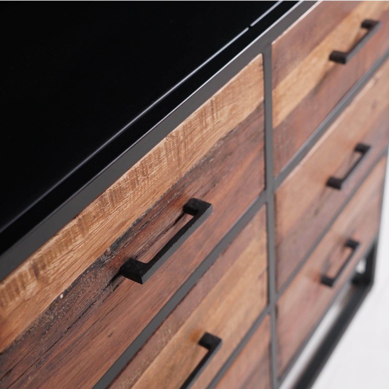 Industrieschrank aus recyceltem Holz - Recycled