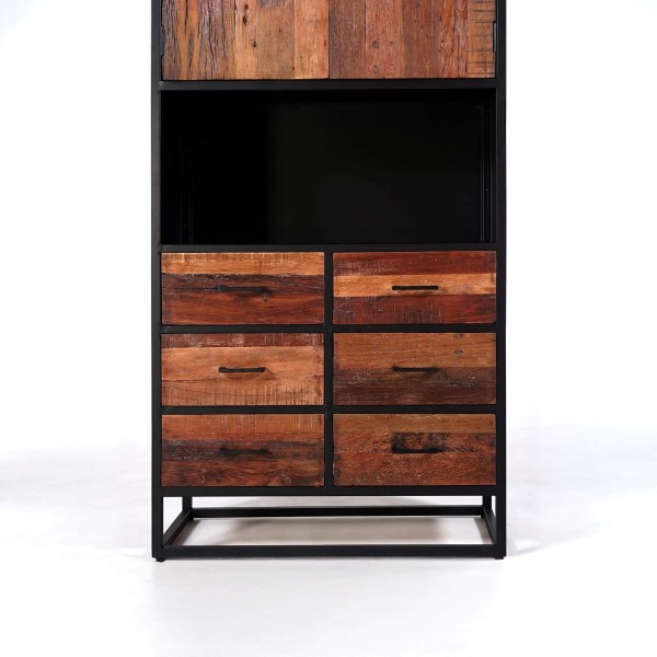 Industrieschrank aus recyceltem Holz - Recycled