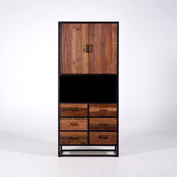 Industrieschrank aus recyceltem Holz - Recycled