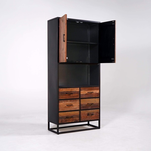 Industrieschrank aus recyceltem Holz - Recycled