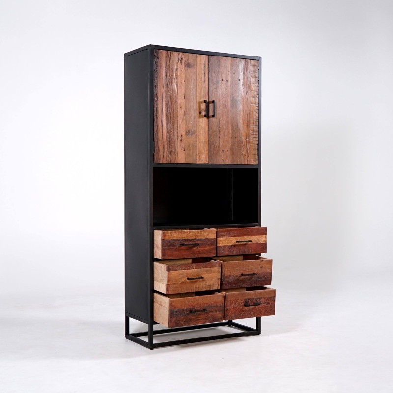 Industrieschrank aus recyceltem Holz - Recycled
