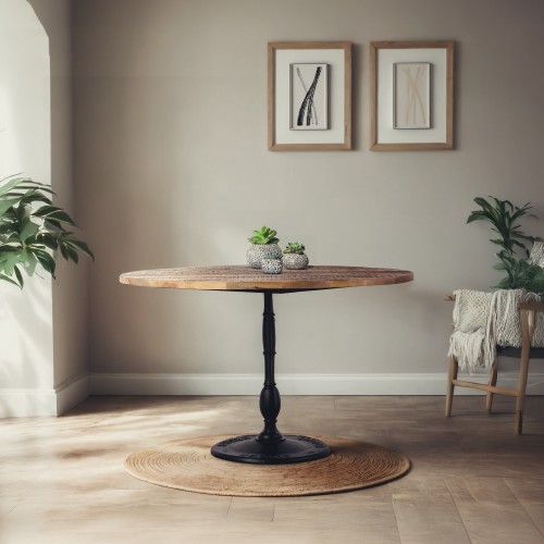 Industrieller runder Bistrotisch