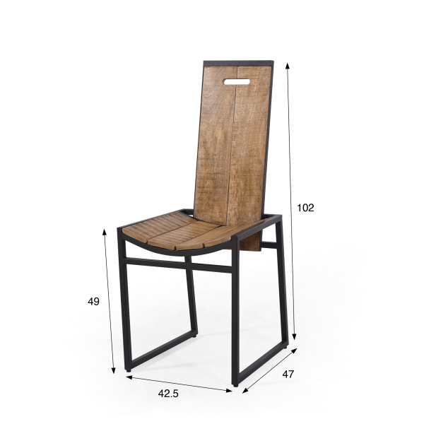 Holz-Metall-Stuhl - Classy