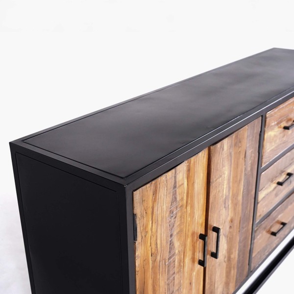 Industrielle 3-türige Enfilade - Recycled