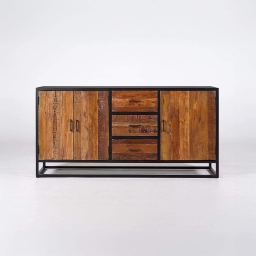 Industrielle 3-türige Enfilade - Recycled