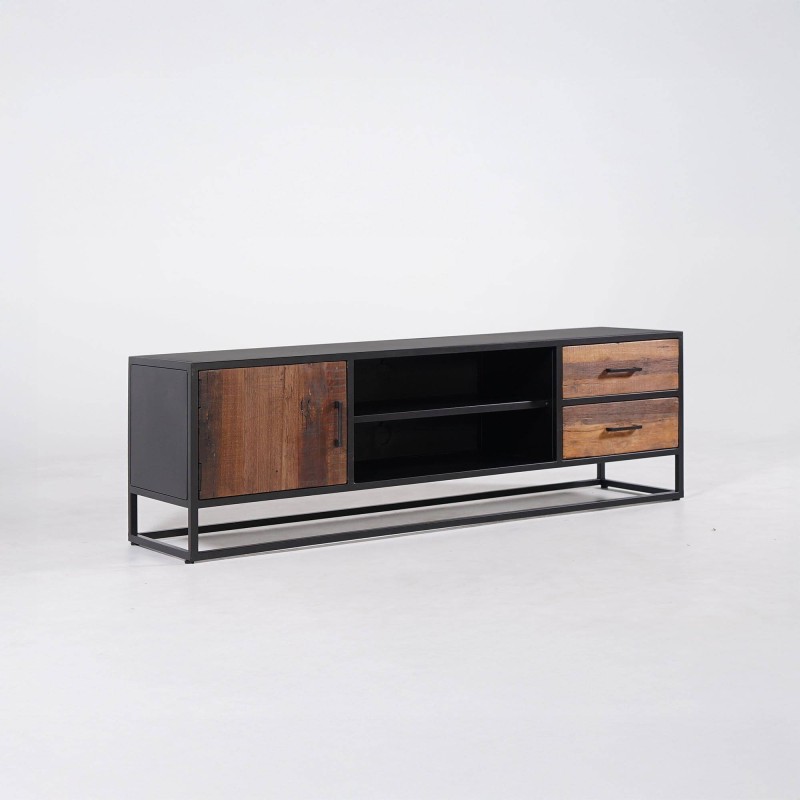 Industrielle TV-Möbel aus recyceltem Holz - Recycled