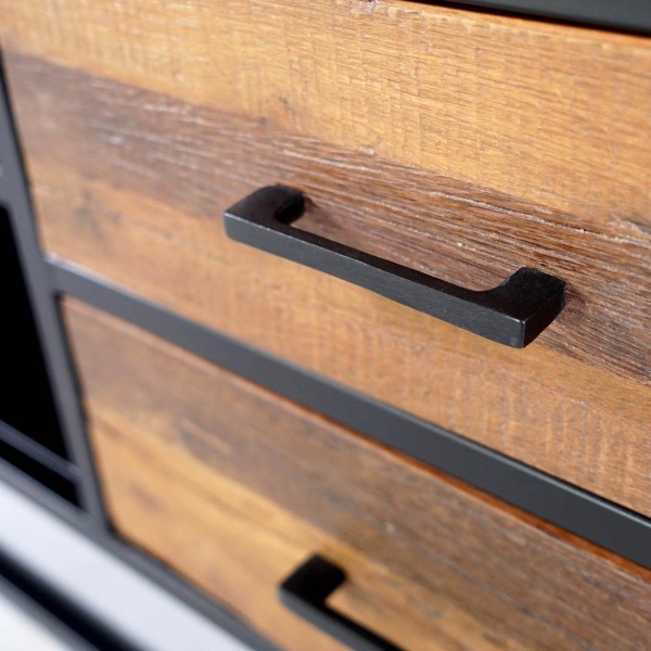 Industrielle TV-Möbel aus recyceltem Holz - Recycled