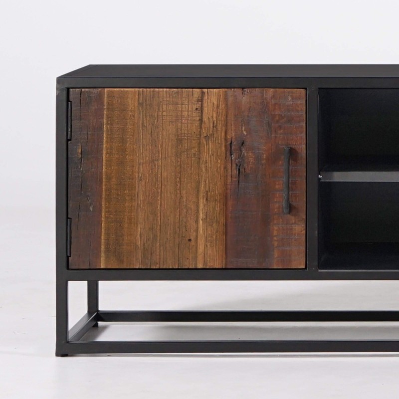 Industrielle TV-Möbel aus recyceltem Holz - Recycled