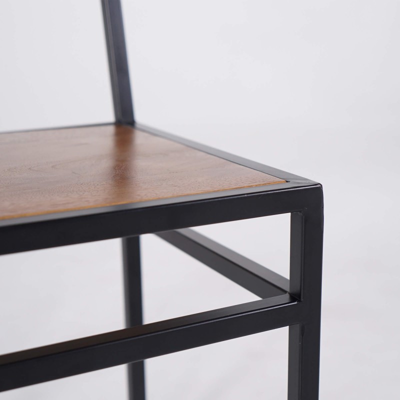 Stuhl aus Holz und Metall - Jen