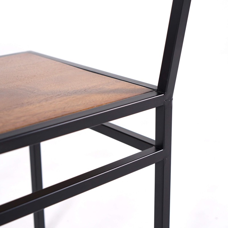 Stuhl aus Holz und Metall - Jen