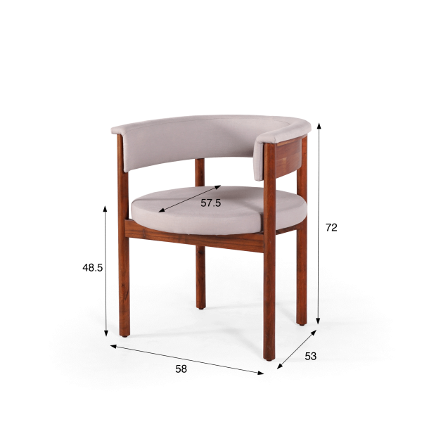 Stuhl aus Holz und Stoff - Prestige