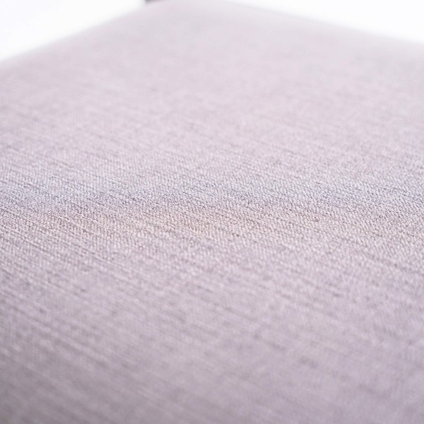 Schwarzer Stuhl aus Naturholz und grauem Stoff - Elegance