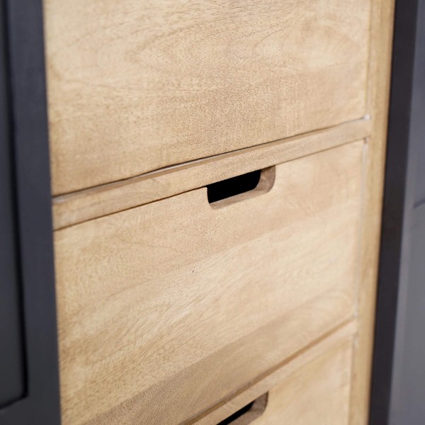 Industrielles Sideboard aus Massivholz und Metall 150 cm – Detroit