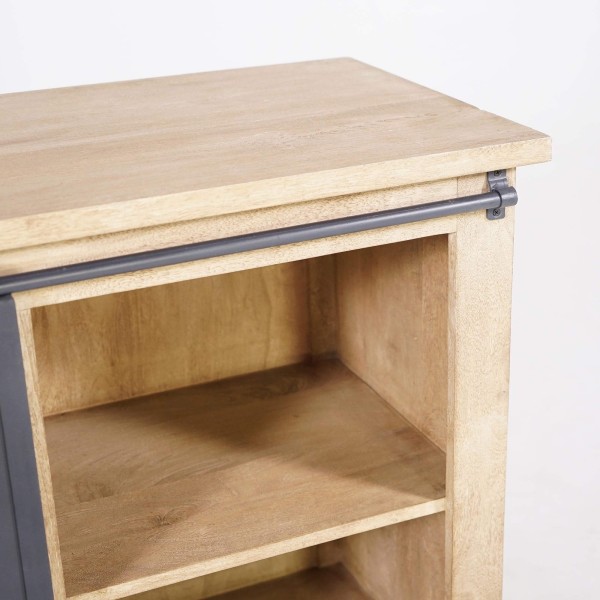 Industrielles Sideboard aus Massivholz und Metall 150 cm – Detroit