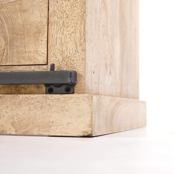 Sideboard im industriellen Stil aus Massivholz und Metall 100 cm – Detroit