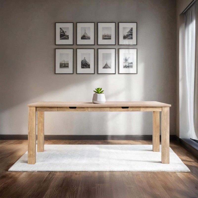 Esstisch aus Massivholz im Industrial-Stil – Detroit