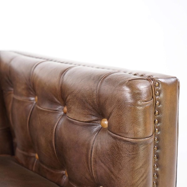 Chesterfield-Sessel aus Büffelleder – Charles