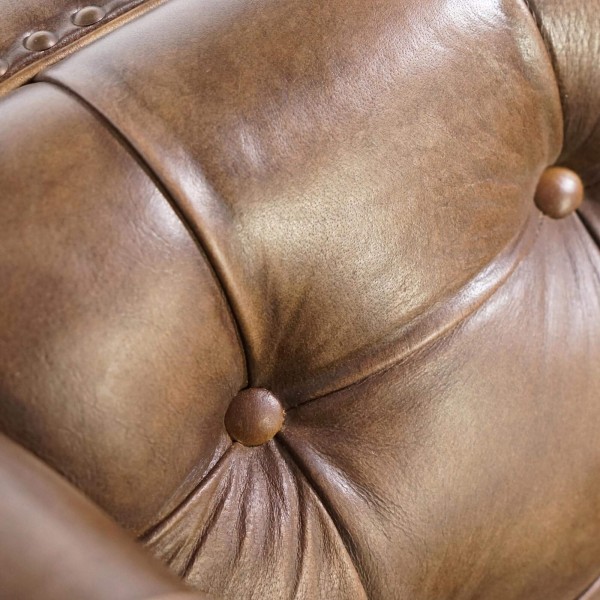 Chesterfield-Sessel aus Büffelleder – Charles