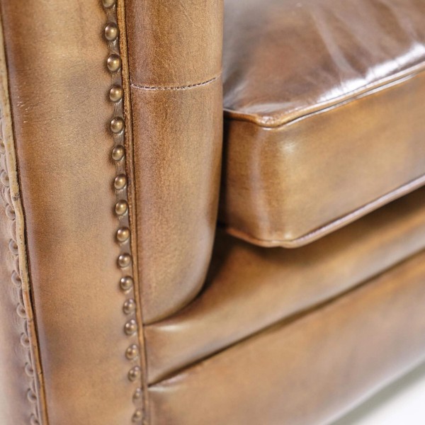 Chesterfield-Sessel aus Büffelleder – Charles