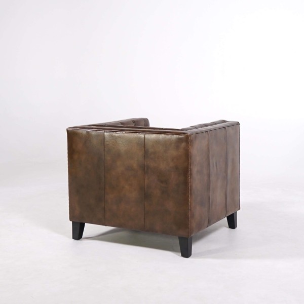 Chesterfield-Sessel aus Büffelleder – Charles