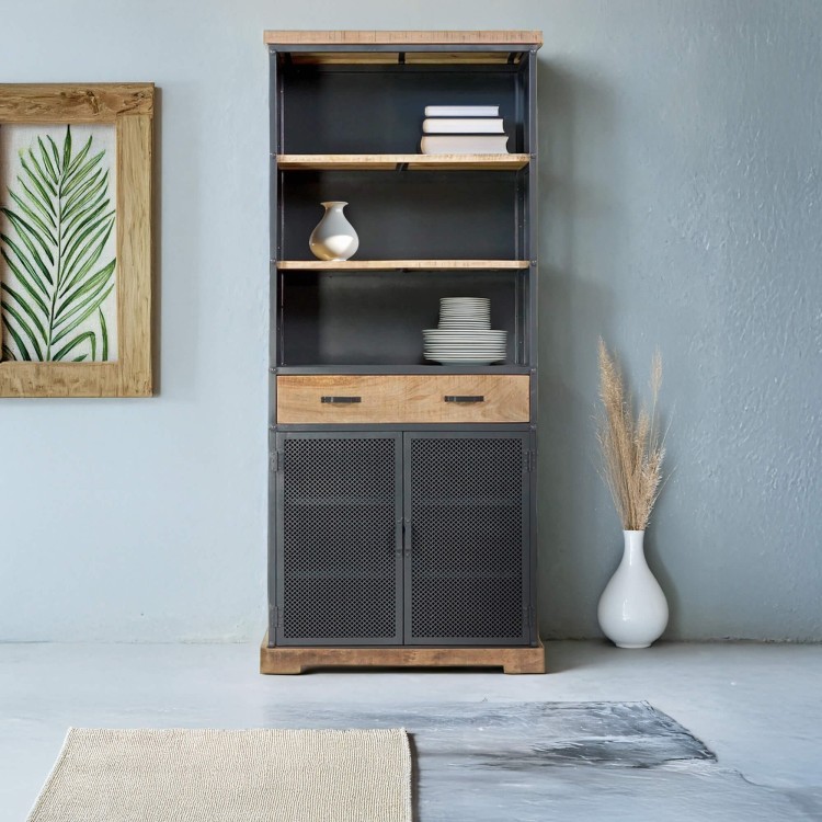 Bücherregal aus Holz und Metall - Cambridge