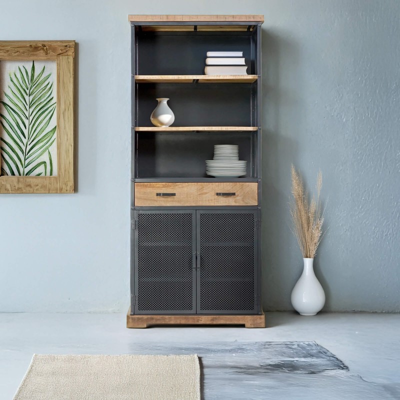 Bücherregal aus Holz und Metall - Cambridge