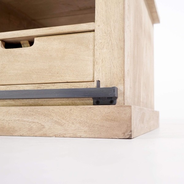 Couchtisch aus Massivholz und Metall im Industrial-Stil – Detroit