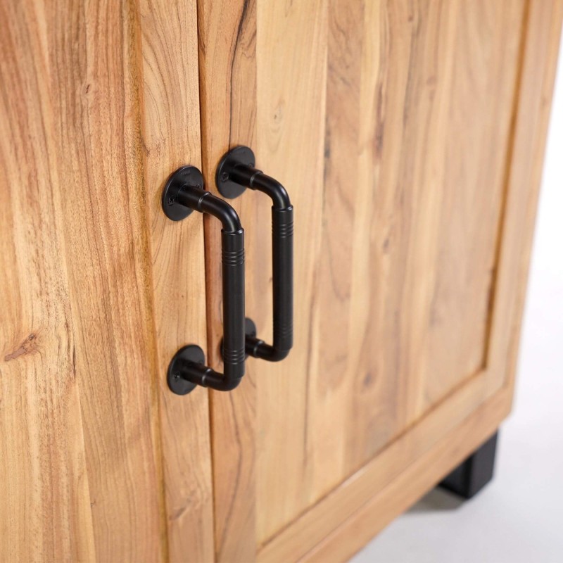 Hoher Buffetschrank aus Akazienholz – Osaka