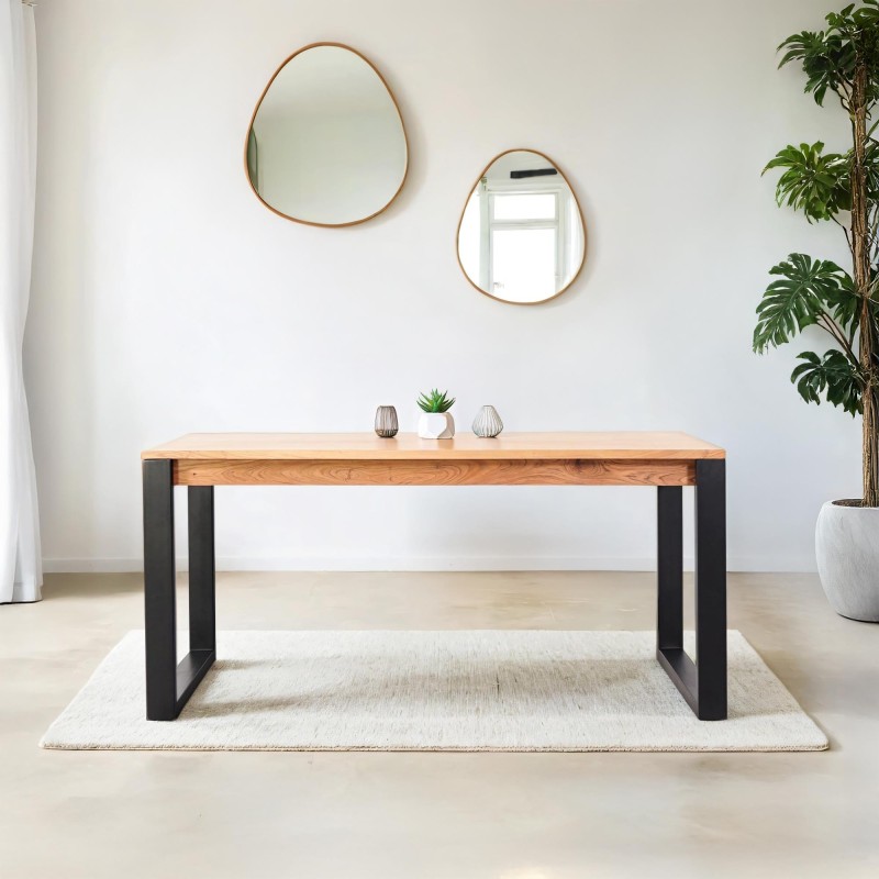 Esstisch aus Holz und Metall 160 cm – Osaka