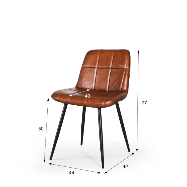 Vintage Stuhl aus Leder - Portobello