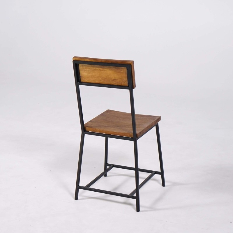 Holz- und Metallstuhl Robin