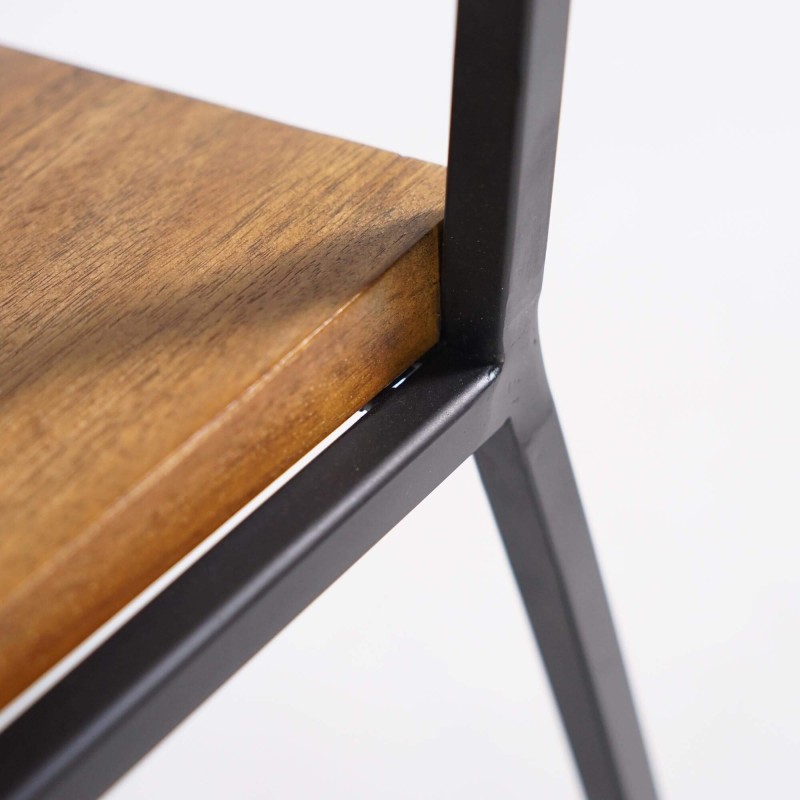 Holz- und Metallstuhl Robin