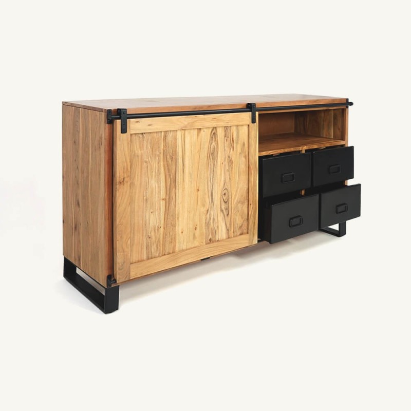 Anrichte aus Holz & Metall 160 cm - Osaka