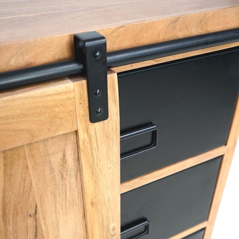 Großes Buffet aus Holz und Metall 200 cm - Osaka