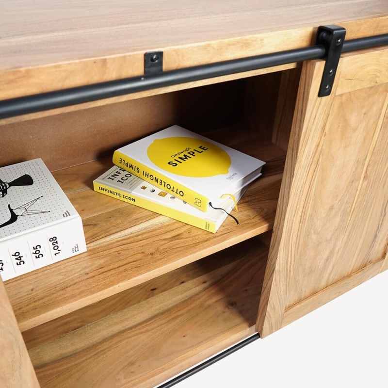 Großes Buffet aus Holz und Metall 200 cm - Osaka